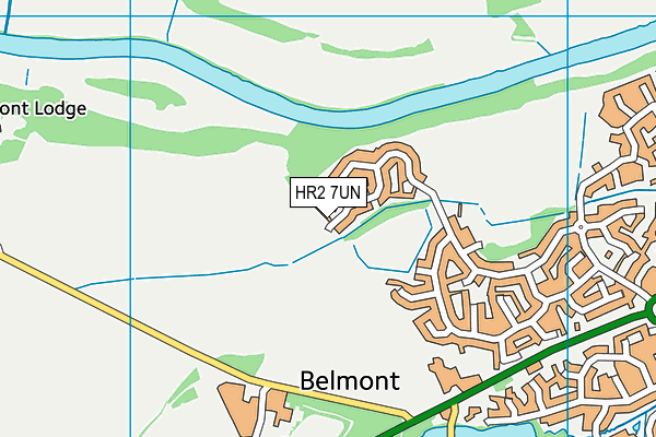 HR2 7UN map - OS VectorMap District (Ordnance Survey)