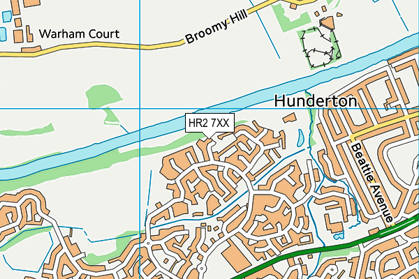HR2 7XX map - OS VectorMap District (Ordnance Survey)