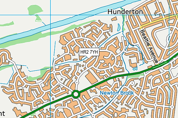 HR2 7YH map - OS VectorMap District (Ordnance Survey)