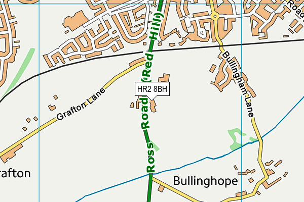 HR2 8BH map - OS VectorMap District (Ordnance Survey)