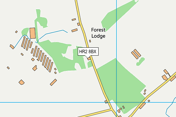 HR2 8BX map - OS VectorMap District (Ordnance Survey)