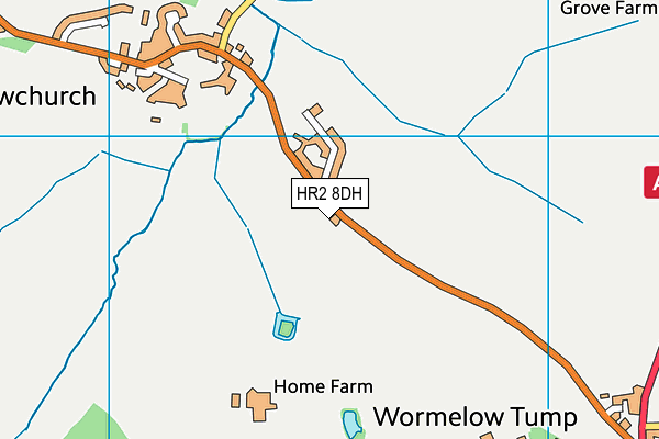 HR2 8DH map - OS VectorMap District (Ordnance Survey)