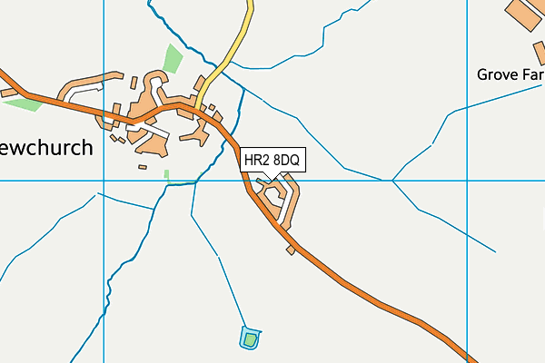 HR2 8DQ map - OS VectorMap District (Ordnance Survey)