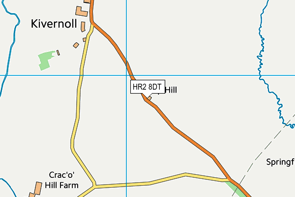 HR2 8DT map - OS VectorMap District (Ordnance Survey)