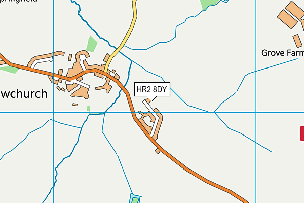 HR2 8DY map - OS VectorMap District (Ordnance Survey)
