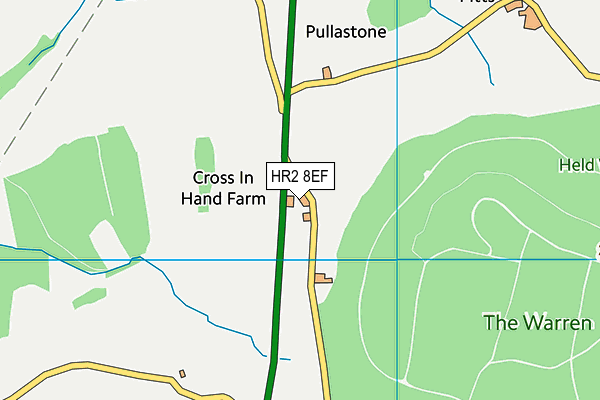 HR2 8EF map - OS VectorMap District (Ordnance Survey)