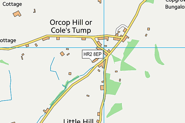 HR2 8EP map - OS VectorMap District (Ordnance Survey)