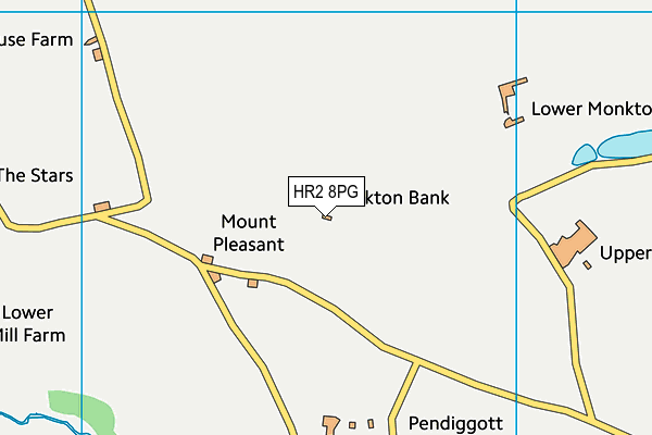 HR2 8PG map - OS VectorMap District (Ordnance Survey)