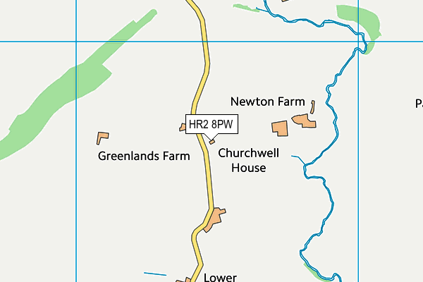 Cheltenham Town Fc (The Ranch) map (HR2 8PW) - OS VectorMap District (Ordnance Survey)