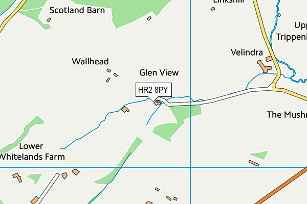 HR2 8PY map - OS VectorMap District (Ordnance Survey)