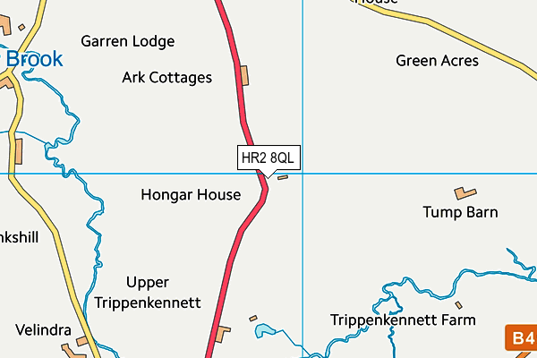 HR2 8QL map - OS VectorMap District (Ordnance Survey)