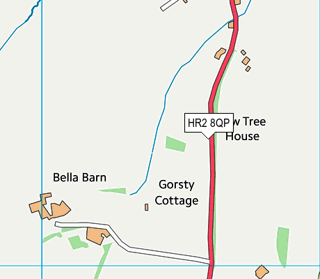 HR2 8QP map - OS VectorMap District (Ordnance Survey)