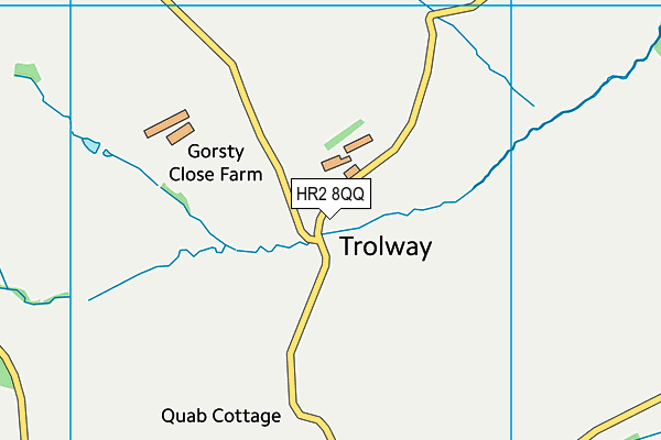 HR2 8QQ map - OS VectorMap District (Ordnance Survey)