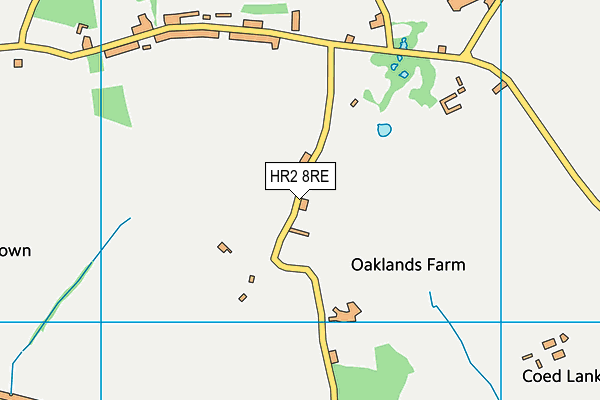 HR2 8RE map - OS VectorMap District (Ordnance Survey)