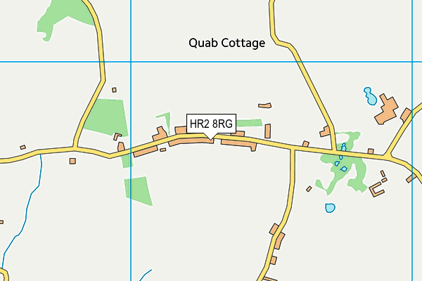 HR2 8RG map - OS VectorMap District (Ordnance Survey)