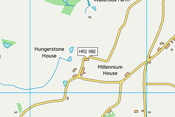 HR2 9BE map - OS VectorMap District (Ordnance Survey)