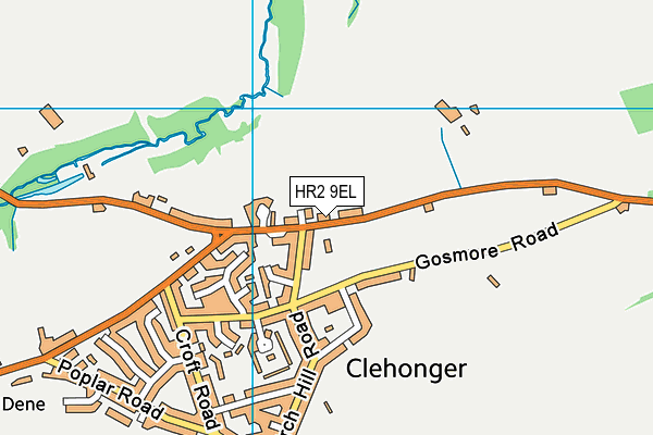 HR2 9EL map - OS VectorMap District (Ordnance Survey)