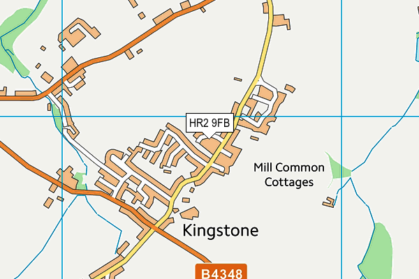 HR2 9FB map - OS VectorMap District (Ordnance Survey)