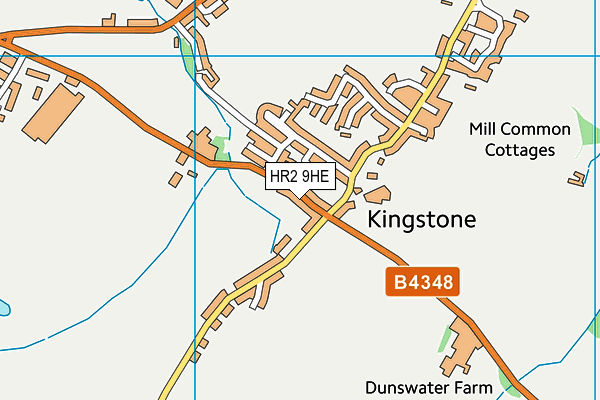 HR2 9HE map - OS VectorMap District (Ordnance Survey)