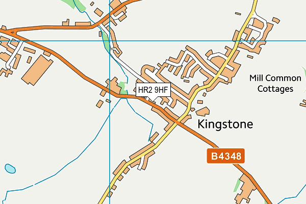 HR2 9HF map - OS VectorMap District (Ordnance Survey)