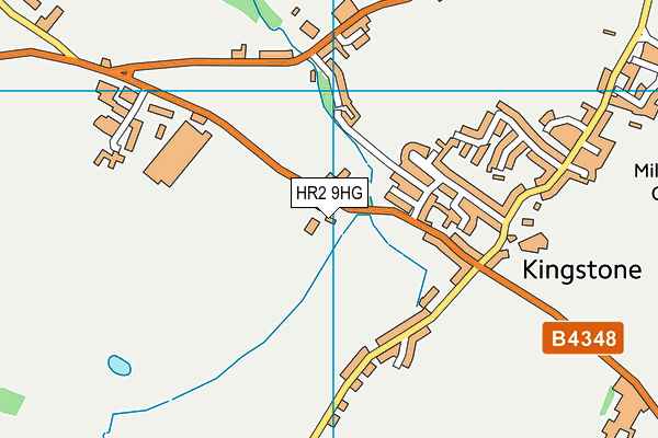 HR2 9HG map - OS VectorMap District (Ordnance Survey)
