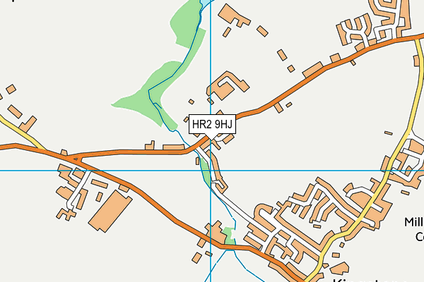 Kingstone High School map (HR2 9HJ) - OS VectorMap District (Ordnance Survey)