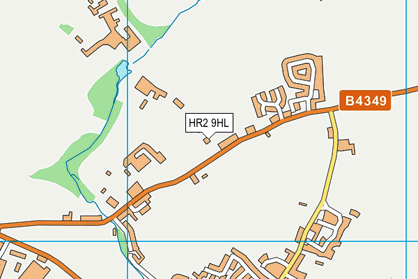 HR2 9HL map - OS VectorMap District (Ordnance Survey)