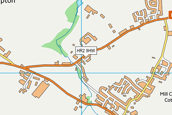 HR2 9HW map - OS VectorMap District (Ordnance Survey)