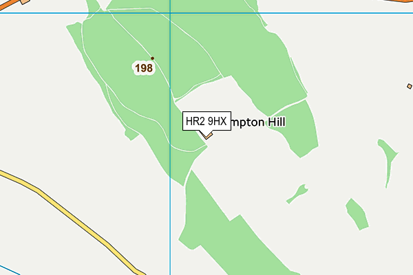 HR2 9HX map - OS VectorMap District (Ordnance Survey)