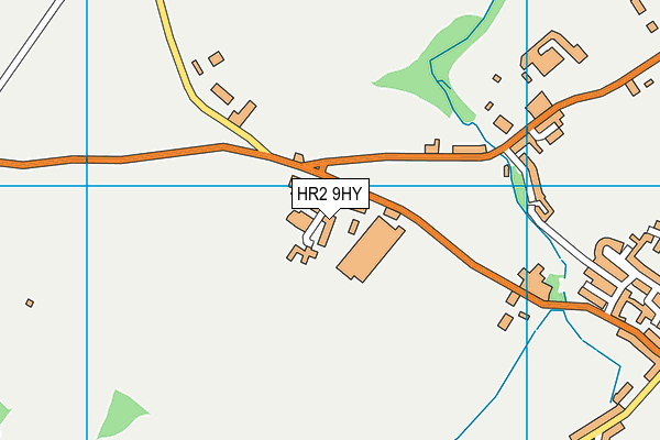 HR2 9HY map - OS VectorMap District (Ordnance Survey)