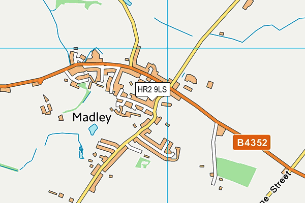 HR2 9LS map - OS VectorMap District (Ordnance Survey)