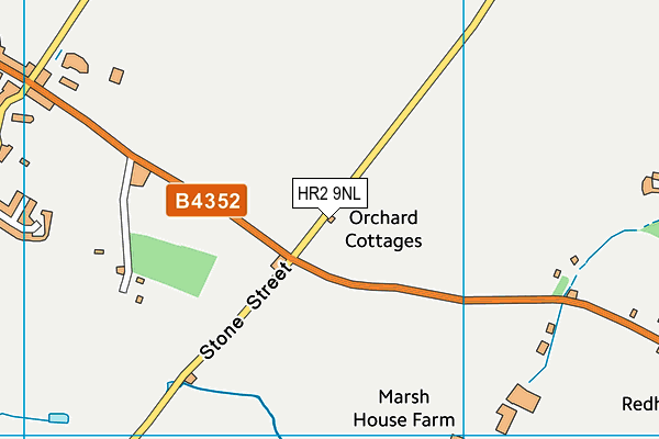 HR2 9NL map - OS VectorMap District (Ordnance Survey)