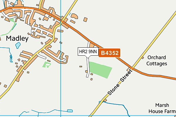 HR2 9NN map - OS VectorMap District (Ordnance Survey)