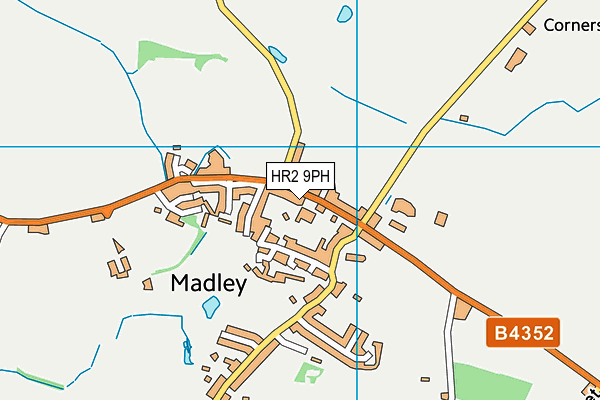 Madley Primary School map (HR2 9PH) - OS VectorMap District (Ordnance Survey)