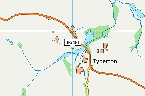 HR2 9PT map - OS VectorMap District (Ordnance Survey)