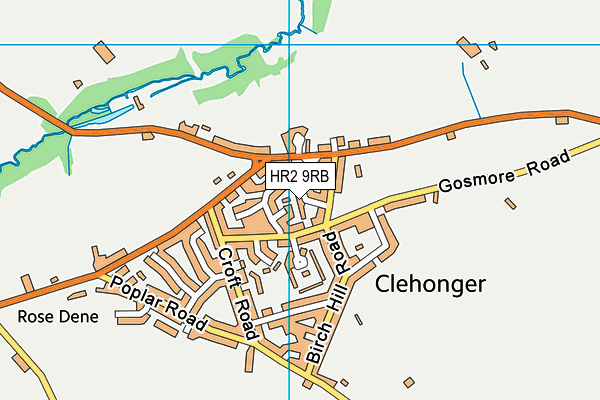 HR2 9RB map - OS VectorMap District (Ordnance Survey)