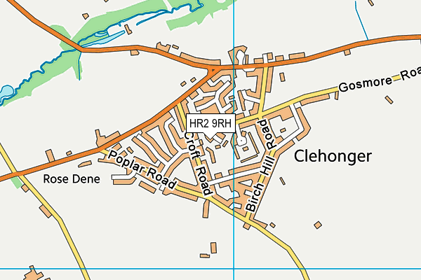 HR2 9RH map - OS VectorMap District (Ordnance Survey)