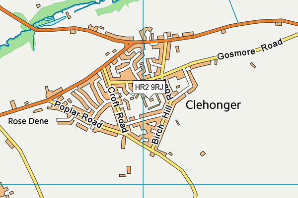 HR2 9RJ map - OS VectorMap District (Ordnance Survey)