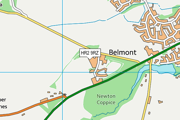 Belmont Abbey map (HR2 9RZ) - OS VectorMap District (Ordnance Survey)