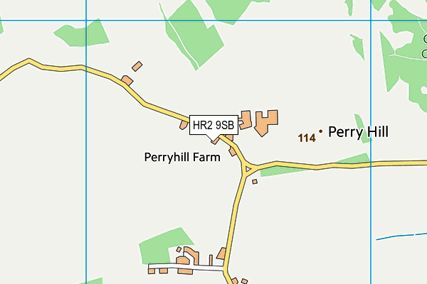 HR2 9SB map - OS VectorMap District (Ordnance Survey)