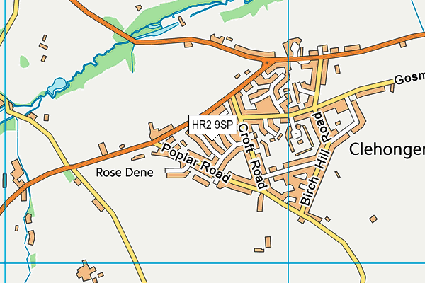 HR2 9SP map - OS VectorMap District (Ordnance Survey)