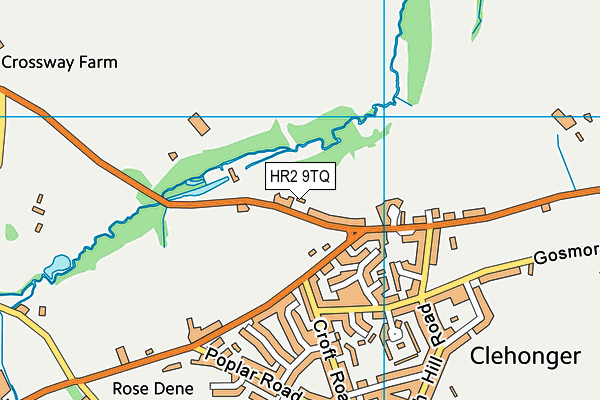 HR2 9TQ map - OS VectorMap District (Ordnance Survey)