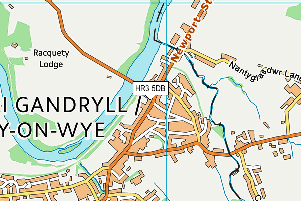 Map of THE WELSH GIRL LTD at district scale