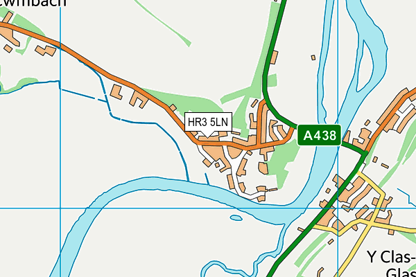 HR3 5LN map - OS VectorMap District (Ordnance Survey)