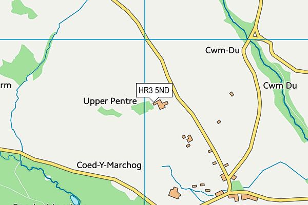 HR3 5ND map - OS VectorMap District (Ordnance Survey)