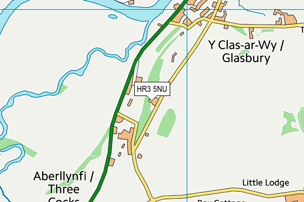 HR3 5NU map - OS VectorMap District (Ordnance Survey)