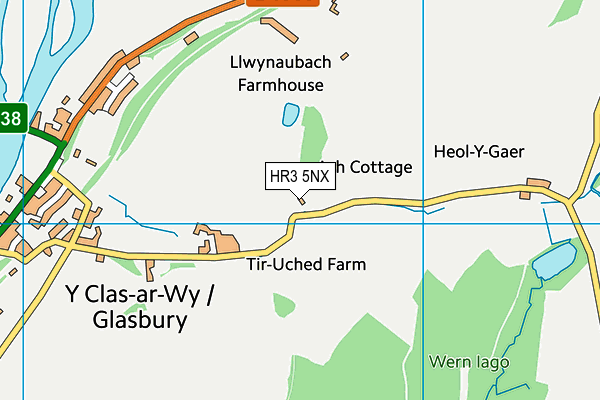 HR3 5NX map - OS VectorMap District (Ordnance Survey)