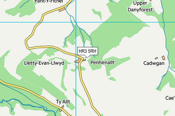 HR3 5RH map - OS VectorMap District (Ordnance Survey)