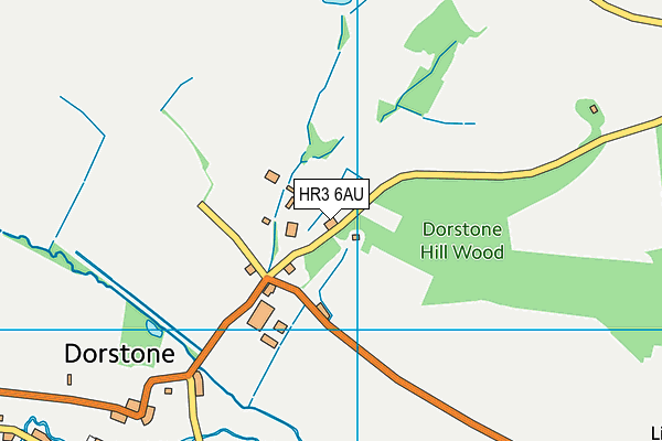 HR3 6AU map - OS VectorMap District (Ordnance Survey)