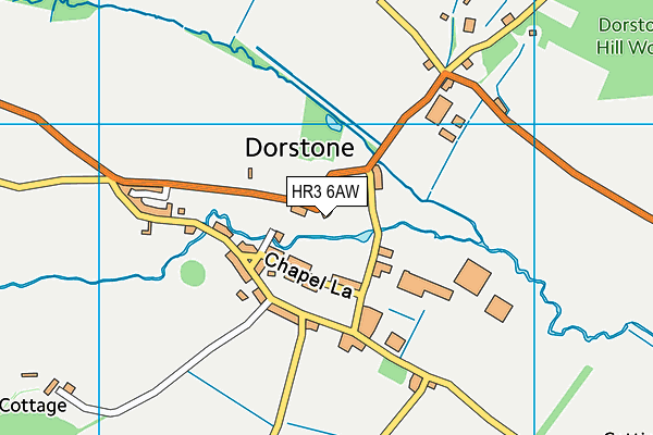 Dorstone Playing Field map (HR3 6AW) - OS VectorMap District (Ordnance Survey)